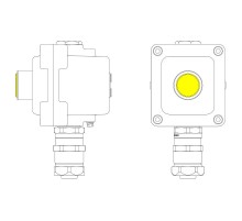 Взрывонепроницаемый пост управления из алюминия LCSD-01-B-MC-L1Y(220)x1-PCMB-KAEPM3MHK-26  LCSD21000048  DKC
