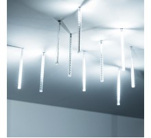 Светодиодная гирлянда ARD-ICEFALL-CLASSIC-D12-200-10PCS-CLEAR-32LED-LIVE WHITE (230V, 10.5W)  026043  Arlight