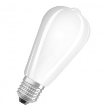 Лампа филаментная светодиодная PARATHOM ST64 470лм 4Вт 2700К E27 колба ST64 300° матов стекло 220-240В  4058075590595  OSRAM