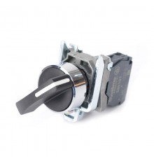 Переключатель SB4 в сборе модульный 22мм 2 позиции с фиксацией ручка 1НО  SB4BJ21  SE