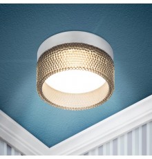 Cветильник встраиваемый под лампу GX53 DK97 CH/BK хром черный  Б0057462  ЭРА