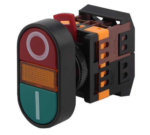 Кнопка управления  APВВ-22N "I-O" d22мм неон/240В 1з+1р (10/400/3200)  Б0045624  ЭРА