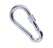 Карабин пожарный с фиксатором 10 мм (DIN 5299D) (1 шт/уп)  PR08.25078  Промрукав