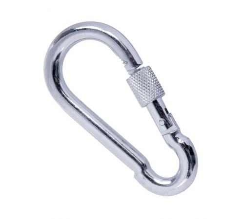 Карабин пожарный с фиксатором 10 мм (DIN 5299D) (1 шт/уп)  PR08.25078  Промрукав