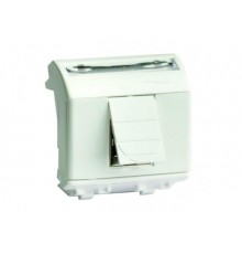 Brava белый розетка компьютерная RJ45 категория 6 экран. FTP 2мод  76669B  DKC