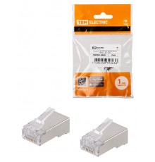 Разъем RJ-45 FTP для кабеля кат. 5Е, 8P8C (2 шт),  SQ0561-0026  TDM