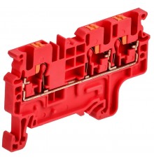 ARMAFIX Клемма пруж. Push In CP-MC 3 выв. 2,5мм2 красная  AF-CT22-00-3-K04-002  IEK