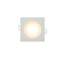 Светильник светодиодный встраиваемый DK3014-WH влагозащищенный IP 44, 50Вт, GU10, белый, алюминий  DK3014-WH  DENKIRS