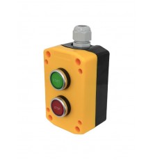 ПКУ22-2151-65У1, 1 зелёный цилиндр "Start" (НО), 1 красный цилиндр "Stop" (НЗ), пост управления, IP65  (ЭТ)   ET526984   Электротехник