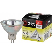 Лампа галогенная 75Вт 220В GU5.3 JCDR (MR16)  C0027366  ЭРА