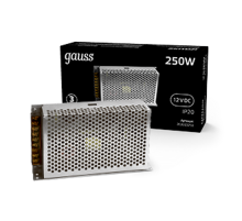 Блок питания для светодиодной ленты LED STRIP PS 250W 12V IP20  202003250  Gauss