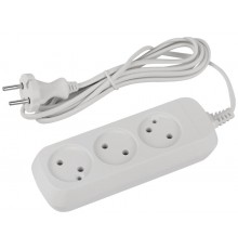 Удлинитель электрический ЭРА UDL-6-315 Greenline 3 розетки без заземления 1,5м ШВВП 2x0.75мм2   Б0065043  ЭРА