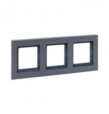 3 - местная рамка, IP44, графит, пластик Эпика  UP1-FPG-03-44 EKF