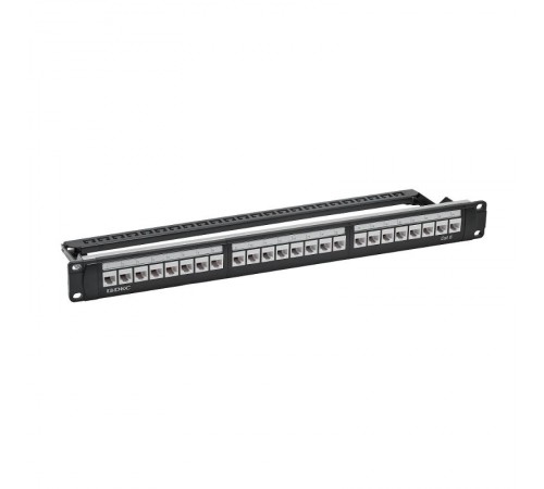 Патч-панель 19",1U,CAT6, 24 модуля RJ45, неэкранированная  RN6PPU24  DKC