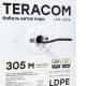 Кабель витая пара TERACOM Cat.5E U/UTP 4 пары solid внешний цвет черный упак. 305м) TRC-5EUTP-04PE-BK-OUT3  EKF