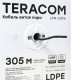 Кабель витая пара TERACOM Cat.5E U/UTP 4 пары solid внешний цвет черный упак. 305м) TRC-5EUTP-04PE-BK-OUT3  EKF