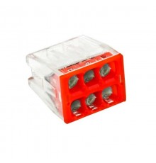 Клемма СМК 2273-246 (с пастой) 6 отверстий 0,5-2.5мм2 (4шт.) EKF PROxima  plc-smk-2273-246r  EKF