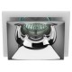 Cветильник встраиваемый декоративный KL102 WH/CH MR16 GU5.3 белый хром  Б0056354  ЭРА