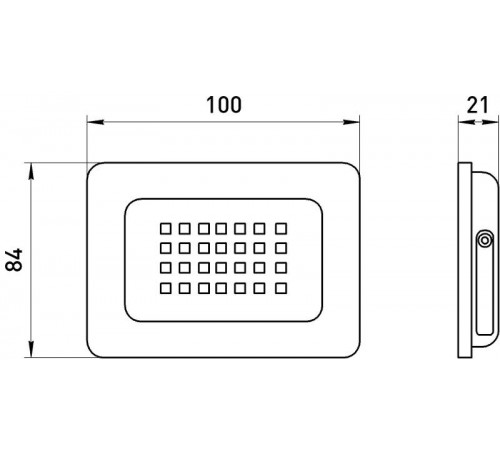 Прожектор светодиодный LPR-041-1-65K-020  20Вт 1400Лм 6500К датчик нерегулир  Б0043574  ЭРА