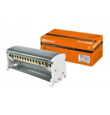 Блок модульный распределительный на DIN-рейку МРБ-125 2П 125А 2х15 групп  SQ0823-0012  TDM