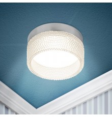 Cветильник встраиваемый под лампу GX53 DK97 CH/TR хром прозрачный  Б0057463  ЭРА