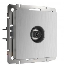 ТВ-розетка оконечная (cеребряный рифленый) W1183009  a051363  WERKEL