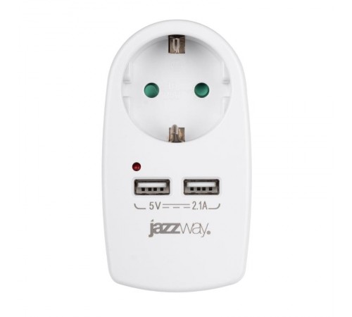 Адаптер AD-1GU USB, заземл.  .5051744  Jazzway
