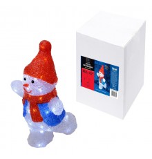 Фигура светодиодная  "Снеговик-2"  ULD-M2234-040/STA WHITE IP20 SNOWMAN-2,  40 диодов, размер 22*17*34 см, белый, IP20.  11030  Uniel