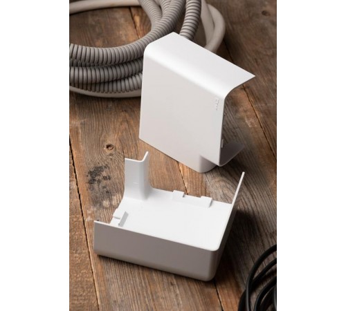 Поворот 90 гр. (105х50) (2 шт) C-Line Белый  abw-105-50x2  EKF