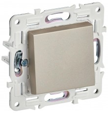 SKANDY Выключатель 1-клавишный кнопоч. 10А SK-V14Sh шампань  SK-V17-0-10-K37  IEK