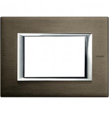 Axolute декоративные накладки прямоугольной формы, анодированные, цвет бронза, на 3 модуля  HA4803BR  Legrand