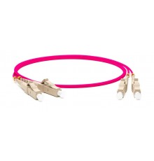 FC-D2-504-LC/PR-LC/PR-H-2.5M-LSZH-MG Патч-корд волоконно-оптический (шнур) MM 50/125(OM4), LC-LC, duplex, 10G/40G, LSZH, 2.5 м  425944  Hyperline