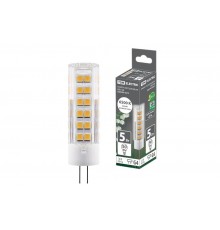 Лампа светодиодная G4-5 Вт-AC/DC 12 В-6500 К, SMD, 16x57 мм  SQ0340-0215  TDM