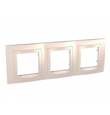 Unica Бежевый Рамка 3-ая  MGU2.006.25  Schneider Electric