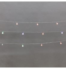 Гирлянда светодиодная Шарики 5м, 20LED, IP20, прозрачный провод, свечение мульти (RG/RB), мигание, 230В  304-021  NEON-NIGHT