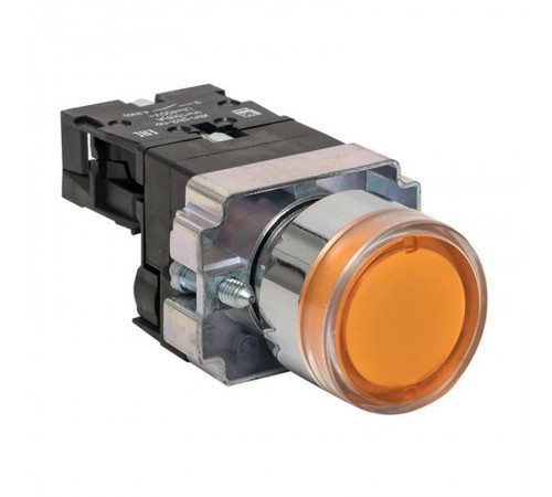 Кнопка BA51 с подстветкой 230В желтая NO PROxima  xb2-bw51-230  EKF