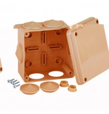 Коробка распределительная Тусо для о/п, 100х100х50мм не распр.горение HF  67050НГ  Рувинил