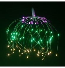 Светодиодная новогодняя гирлянда  ENIS-90M подвесной светильник Салют мультиколор 90 led 2*AA  Б0060542  ЭРА