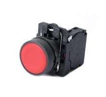Кнопка SB5 в сборе модульная 22мм красная с возвратом пластик 1НЗ  SB5AA42  SE