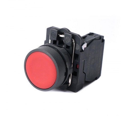 Кнопка SB5 в сборе модульная 22мм красная с возвратом пластик 1НЗ  SB5AA42  SE