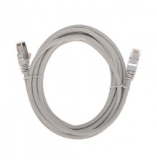 Патч-корд S/FTP CAT 6A (10G), RJ45-RJ45, 28AWG, LSZH, серый, 3м REXANT  02-0390-3  REXANT