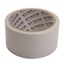 Скотч двусторонний на полипропиленовой основе, 48мм*10м, прозрачный , белая подложка  39147  STEKKER
