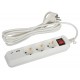 Удлинитель электрический  UB-3es-3m-USB c заземлением с выключателем 3 розетки + 1xUSBA+1xUSBC 3м 10А   Б0052898  ЭРА