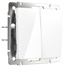 W1123001/ Перекрестный переключатель двухклавишный (белый)a058432Werkel