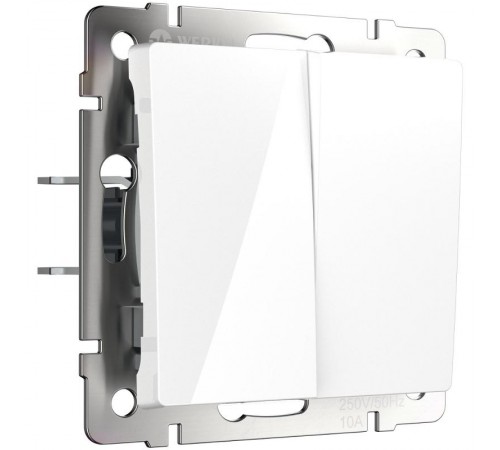 W1123001/ Перекрестный переключатель двухклавишный (белый)a058432Werkel