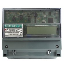 Счетчик Меркурий 231 AT-01I 5-60А/400В (мнтар.) ЖКИ (DIN)