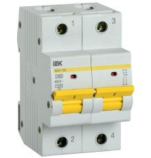 Выключатель автоматический двухполюсный ВА47-150 80А D 15кА KARAT  MVA50-2-080-D  IEK