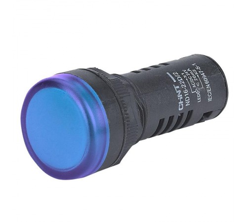 Индикатор ND16-22D/4 синий, встр. конденсатор, IP40 АС380В (R)  592662  CHINT