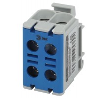 Клеммы силовые вводные КСВ  NO-224-138 двойная (KE66.2) 6-50 мм синяя "N"  Б0065583  ЭРА