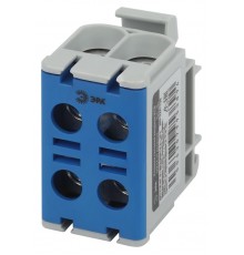 Клеммы силовые вводные КСВ  NO-224-138 двойная (KE66.2) 6-50 мм синяя "N"  Б0065583  ЭРА